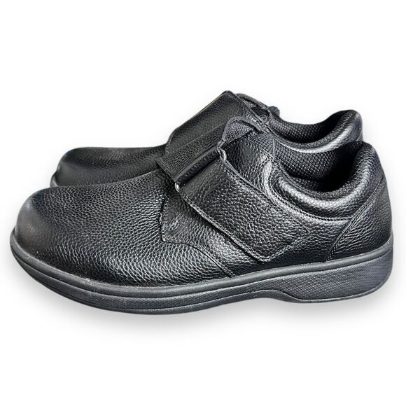 Orthofeet 510 Black Leather Orthopedic Pain Relief Shoes Men’s Size 10 Medium - Picture 6 of 10